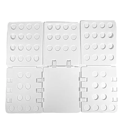 INTIRILIFE Faltbrett Kleiderfalthilfe in Weiß in weiß von Intirilife