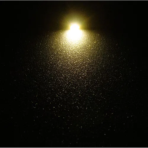 10x Superhelle LEDs SMD 1206 Warm Weiß mit Kupferlackdraht 20cm + 12V Vorwiderst