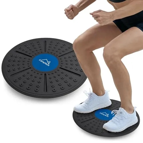 CampTeck U7258 Wackelbrett - Gleichgewichtstrainer für Fitness und Koordination - Balanceboard aus strapazierfähigem Polypropylen, ideal zur Verbesserung von Gleichgewicht und Stabilität. Perfekt für Fitnessübungen zu Hause oder im Studio.