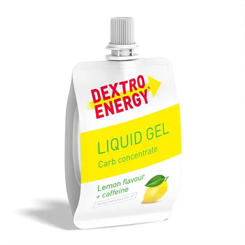 Dextro Energy Liquid Gel Lemon - Energieriegel & Gele: Flüssige Kohlenhydrate mit Koffein für sofortige Energie und Leistungssteigerung beim Sport – praktisch und lecker im Handumdrehen!