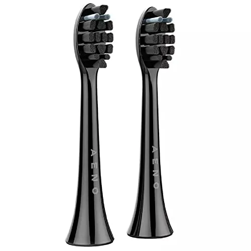Produktbild AENO Schallzahnbürsten Ersatzköpfe 2 Stück für ADB0003, ADB0005, ADB0004, ADB0006, schwarz