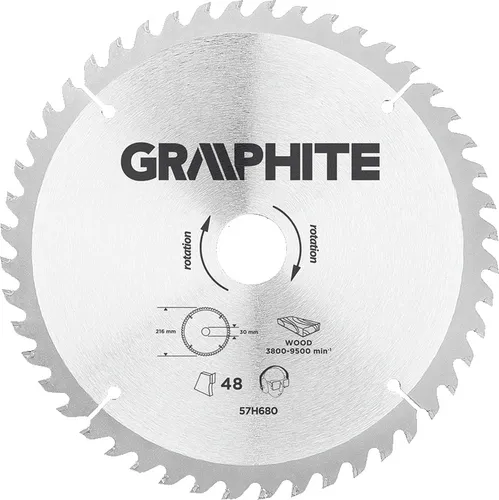 Tarcza do pilarki widiowa 216x30 mm 48 zębów 57H680