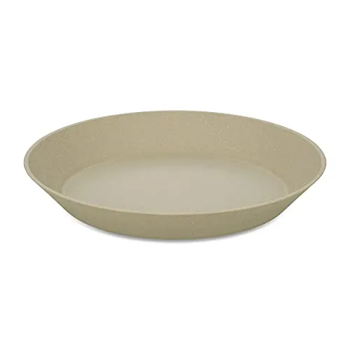 Koziol Tiefer Teller 4er-Set Connect Plate - Teller Set in Beige, 24 cm groß, aus hochwertigem Kunststoff – perfekt für stilvolle Tischdekoration und vielseitigen Einsatz.