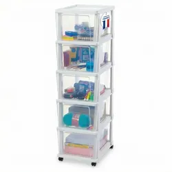 Iris Ohyama Rollcontainer KMC-305 mit 5 Schubladen