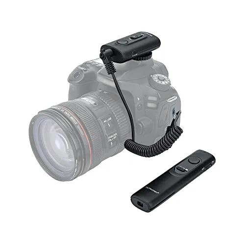 PROfezzion 165ft Drahtloser Fernauslöser Fernbedienung für Canon Kameras | für Canon R8 R7 R10 R100 R50V R RP R6 R6 Mark II III 90D 80D 70D 60D 77D 2000D 1300D 850D 800D 760D 750D 700D 650D 250D 200D