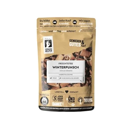 Bremer Gewürzhandel Winterpunsch-Mischung, lose, 5 x 100g, fruchtiger Teegenuss für kalte Tage - Genießen Sie den winterlichen Teezauber mit unserer lose Winterpunsch-Mischung. Ideal für entspannte Abende oder als Geschenk. Hergestellt aus 100% natürlichen Rohstoffen, sorgt dieser Tee für behagliche Momente.