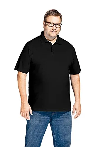 Superior Poloshirt Plus Size Herren 5XL - Schwarz - Hochwertiges Poloshirt für Herren in Übergröße 5XL, ideal für Komfort und Stil im Alltag.
