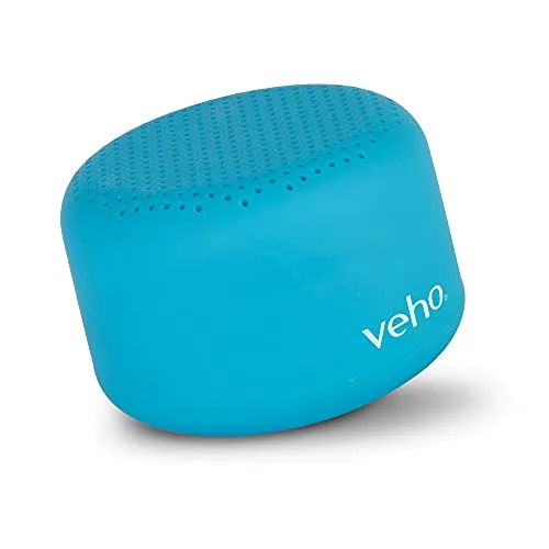 Veho M3 Bluetooth-Lautsprecher, kabellos, tragbar, V5.0 Bluetooth, Reiselautsprecher, 3,5 mm, kabelgebundene Konnektivität, Aqua Blue (VSS-403-M3-A)