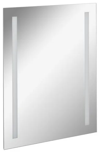 Fackelmann MIRRORS LED Badspiegel 60 cm - Badezimmerspiegel mit zwei LED-Leisten, ideal für modernes Ambiente. Beleuchtet und energieeffizient (A++), perfekt für Ihr Badezimmer.
