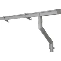 Produktbild INEFA Dachrinnen Set für Gartenhaus und Carport, NW83 3m Grau