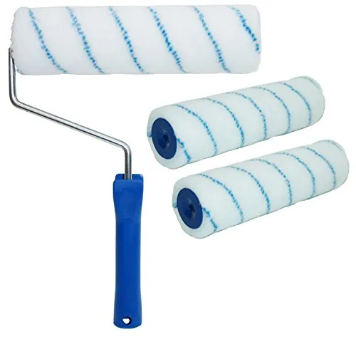 3x Malerwalze Farbroller Farbrolle Malerrolle + Maler-Bügel 25 cm Profi Maler SET