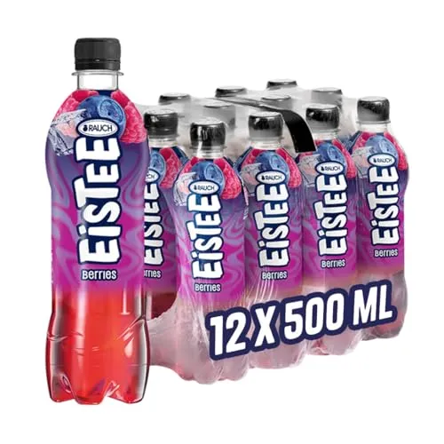 Rauch Eistee Berries 12x0.50 L Flasche - Erfrischungsgetränke mit fruchtigem Beeren Geschmack, ideal für heiße Tage und gesellige Runden. Genießen Sie den erfrischenden Genuss in praktischen Flaschen.