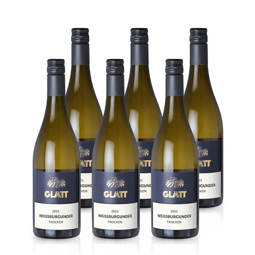 GLATT Weißburgunder trocken 2021 | Qualitätswein vom Kaiserstuhl, Deutschland 6x