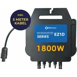Produktbild APsystems EZ1-D Mikrowechselrichter 1800W | Mit 5 Meter Anschlusskabel