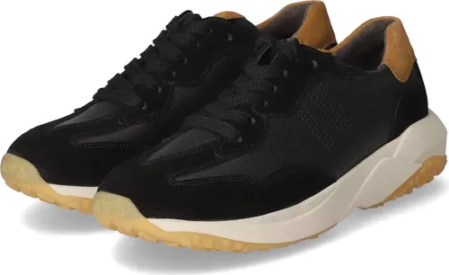 Paul Green 5420 Damen-Sneaker Schwarz Gr. 39 - Langlebige Echtleder-Sneaker mit bequemem Wechselfußbett und individueller Schnürung für optimalen Tragekomfort.