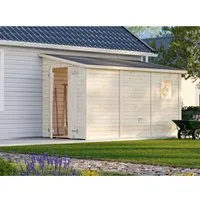 Gartenhaus Palmako Mia 5,2 m² - inkl. Fußboden und Pultdach - Hochwertiges Gartenhaus aus Holz mit Fußboden, ideal für Gartenlagerung oder Freizeitnutzung.