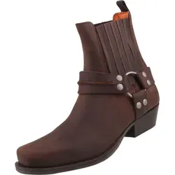 Dockers by Gerli Herren Ankle Boots – Stilvolle Kurzstiefel in Schwarz - Wanderschuhe: Nappaleder-Ankle Boots mit Blockabsatz, ideal für Übergangszeiten und bequem im Alltag.
