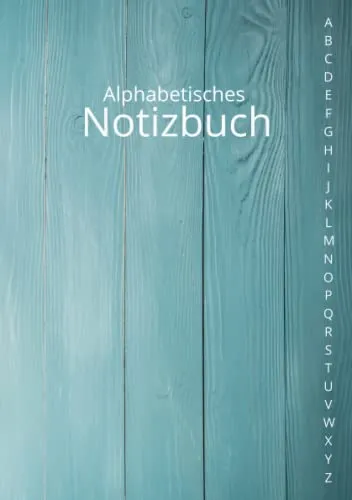 Alphabetisches Notizbuch A5 mit Registerkarten von A bis Z
