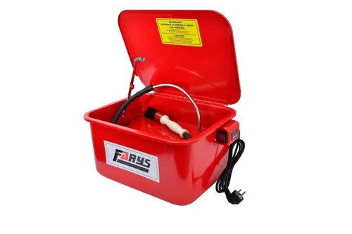 Teilewaschgerät Waschgerät 13L + Waschbürste KFZ Werkstatt mit Pumpe FARYS