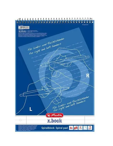 Herlitz Collegeblock 5x Herlitz Collegeblock / DIN A4 / für Rechts & Linkshänder / liniert