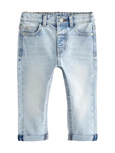 NEXT Jungen Regular Fit Jeans aus bequemem Stretch Bleach Denim 86-92