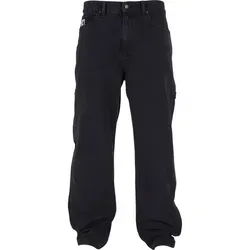 Bequeme Jeans KARL KANI - Retro Baggy Workwear Denim - Herren Jeans in Größe 32 aus 100% Baumwolle, im angesagten Vintage-Look. Ideal für lässige Outfits und komfortable Bewegungsfreiheit.