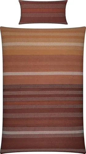 Looks by Wolfgang Joop Bettwäsche Feinflanell Terracotta Größe 1x 135x200 cm + 1x 40x80 cm