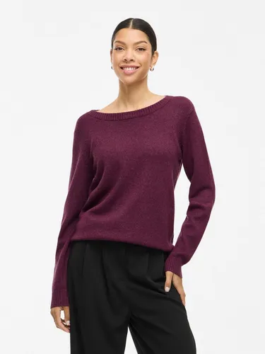 Viril O-Neck L/S Knit Top - Noos - Pullover für Damen, eleganter Rundhalsausschnitt und trendige, gerippte Ärmelbündchen für einen modernen Look.