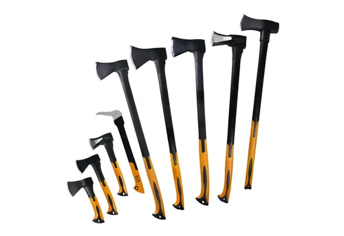 BOOMET Spaltaxt 2200g – Robuste Axt zum Holzhacken - Äxte – Effizienter Axtkopf aus gehärtetem Stahl und ergonomischer Fiberglasstiel für komfortables Arbeiten beim Holzspalten und Outdoor-Aktivitäten.