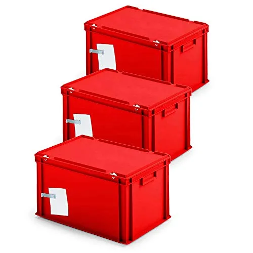 BRB 3x Archivboxen für je 7 Ordner (A4, breiter Rücken) - Archivschachteln, staubsicher und stapelbar, ideal für die ordentliche Aufbewahrung von Dokumenten.