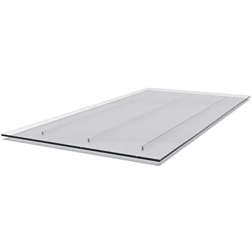 Lichtschachtabdeckung aus Acryl 1100 x 550 mm - Witterungsbeständige Acryl-Glasabdeckung für Lichtschächte, schützt vor Regen und Schmutz, sorgt für optimale Luftzirkulation und verhindert Schimmelbildung im Keller.
