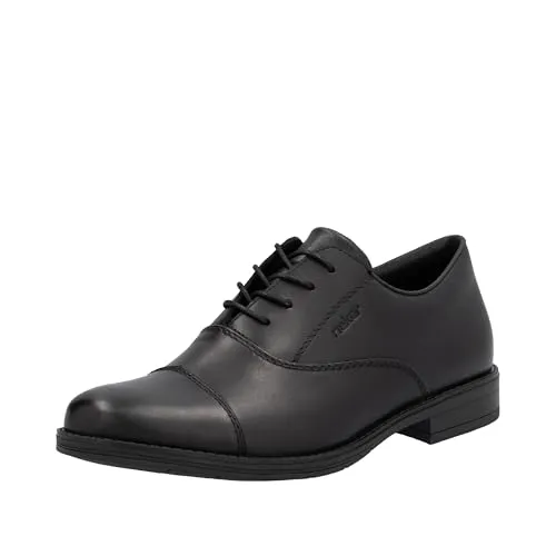 Rieker Herren Halbschuhe 10317 - Herren-Schnürhalbschuhe, robustes Glattleder mit extra weicher Decksohle für hohen Tragekomfort und griffige, flexible Sohle.