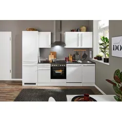 BASIC by Balculina Küchenzeile Jazz 280 cm mit E-Geräten - Moderne Küchenzeile mit viel Stauraum und attraktiver Farbkombination. Inklusive hochwertiger E-Geräte wie Herd, Backofen und Geschirrspüler für optimale Funktionalität.
