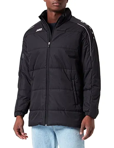 JAKO Classico Coachjacke Kids schwarz, 128 - Outdoorjacke für Kinder, wasserabweisend und ideal für Sport und Freizeit.
