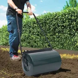 vidaXL Rasenwalze 63 cm - Effiziente Gartenpflege - Gartenwerkzeuge: Robuste Rasenwalze aus Stahl mit 50 L Fassungsvermögen, ideal zum Verdichten von Boden und Ausgleichen von Unebenheiten.
