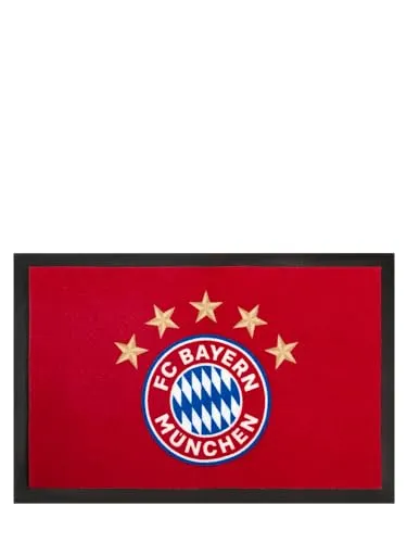 FC Bayern München Fußmatte I Fußabstreifer I Schmutzfangmatte I Logo I Rot