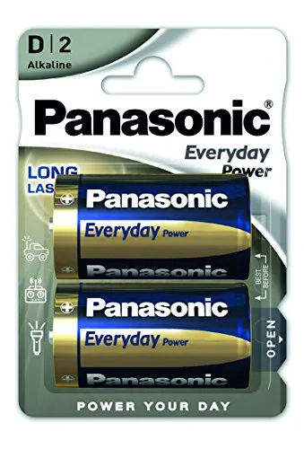 Panasonic LR20EPS/2BP Everyday Power Mono Batterie