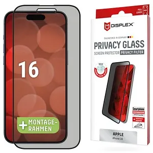 DISPLEX Privacy Glass Display-Blickschutzglas für Apple iPhone 16