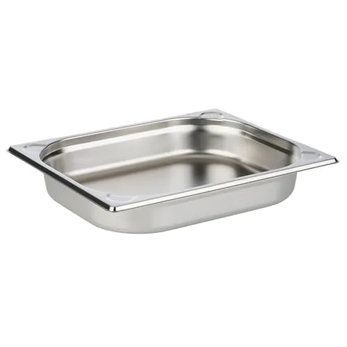 APS 81209 GN-Behälter 1/2 - Gastronormbehälter aus Edelstahl, 265 x 325 mm, 2,8 Liter Volumen und spülmaschinengeeignet für professionelle Nutzung
