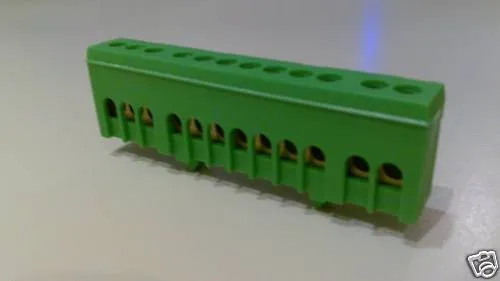 Schutzleiterklemme Sammelklemme 12polig grün 16mm²
