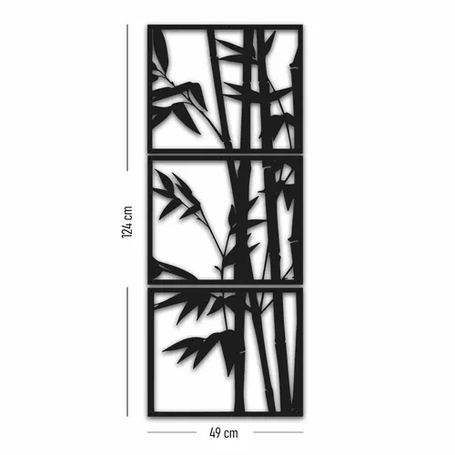 Wandbehänge 100% METALL Schwarz - Stylisches Wandaccessoire aus 100% Metall in elegantem Schwarz. Ideal zur Verschönerung Ihrer Wände und für ein modernes Ambiente.