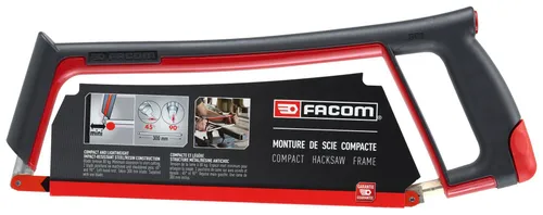 Facom 601PB Metallsägebogen 385mm - Sägen: Leichter und stoßfester Metallsägebogen mit 2 Sägeblattstellungen (45° und 90°) für vielseitigen Einsatz und Nutzung handelsüblicher 300 mm Sägeblätter.