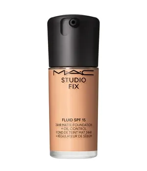 MAC Studio Fix Fluid SPF 15 Flüssige Foundation 30 ml Nr. NC27 - Matte Foundation mit 24-Stunden Halt, angereichert mit 87% hautpflegenden Inhaltsstoffen für ein natürliches Finish und kontrolliertes Auftragen dank integrierter Pumpe.