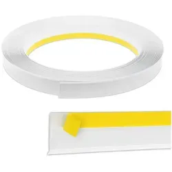 Nobily Fensterleiste PVC, 30mm mit Lippe, selbstklebend, Zierleisten zur Montage, selbstklebend, Kunststoff, Farbe: Weiß weiß 500 cm