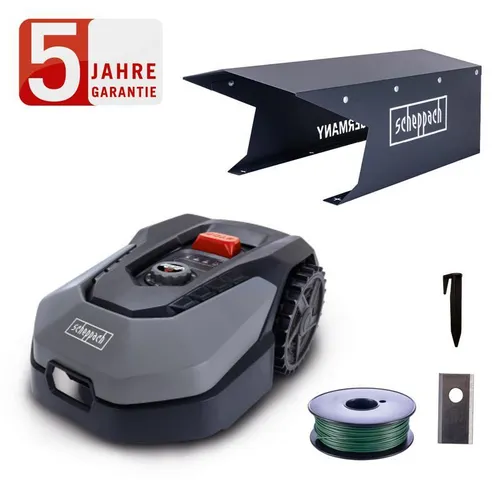 Scheppach Rasenmähroboter RLM500W mit Garage