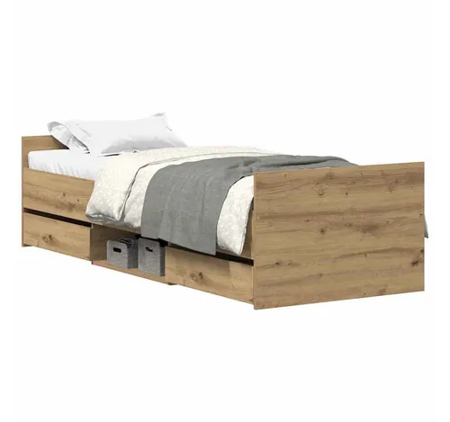 Bettgestell Artisan-Eiche 90x200cm von vidaXL