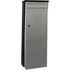 SafePost Briefkasten Eurotrend No 1 - Anthrazitgrau/Silbergrau - Robuster Briefkasten mit großem Volumen, abschließbar und stabil verankert. Ideal für längere Urlaubszeiten, da er Post sicher aufnimmt.