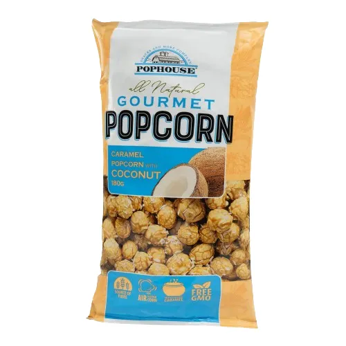 Pophouse Gourmet Popcorn Karamell Kokosnuss 180g