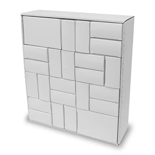 itenga Adventskalender zum Füllen 24 Schachteln zum Befüllen Quader Form weiß zum Selber Befüllen