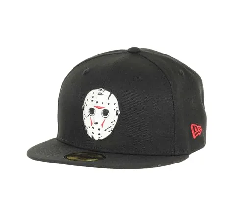 New Era Freitag der 13. Jason Maske Schwarz 59Fifty Basecap in schwarz von New Era
